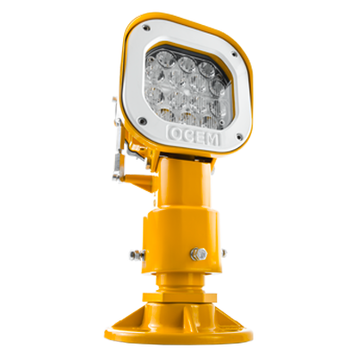 LED-based SFL fixtures mounted along airport approach centerline