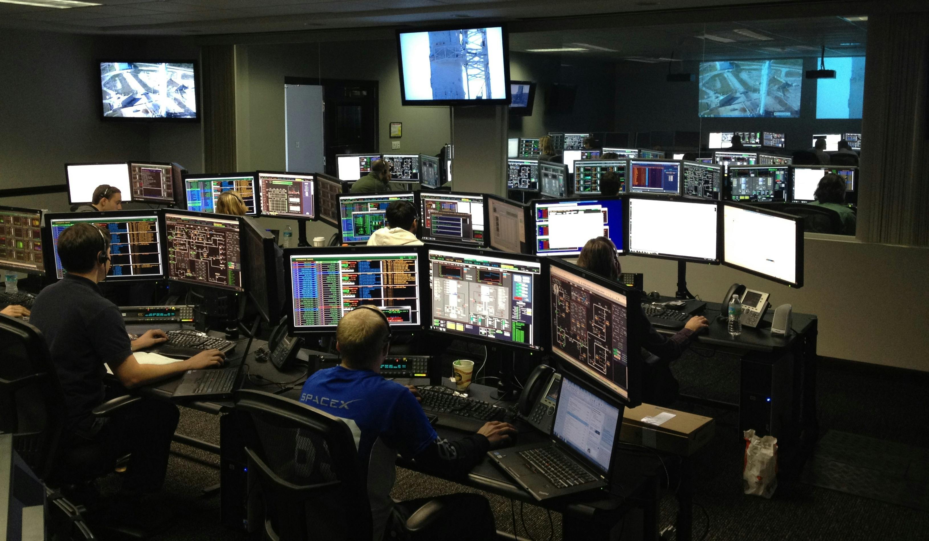 Continuous monitoring dashboard in control room