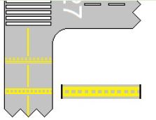 Example of CAT II/III holding point marking