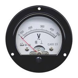Analog meter at full-scale deflection